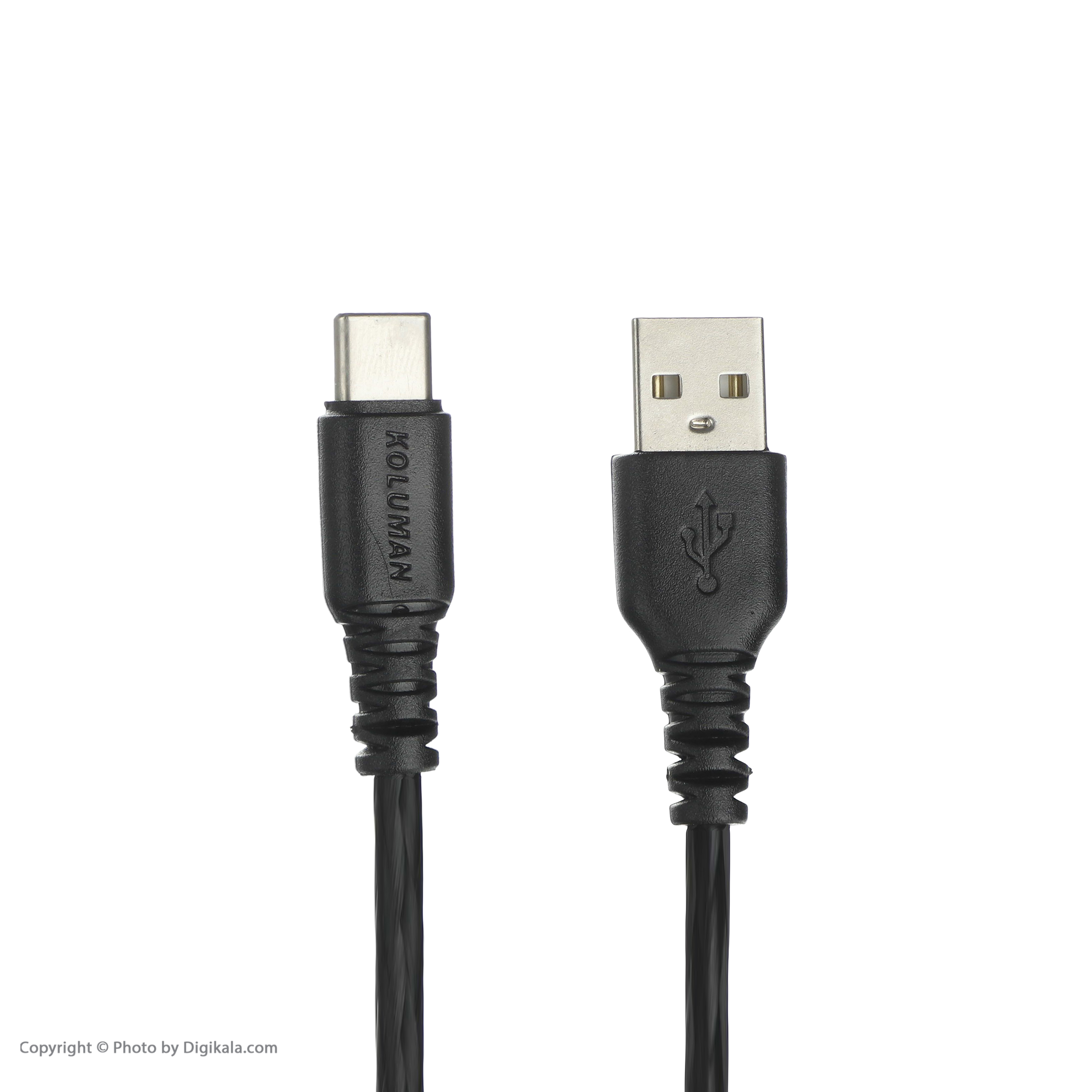 مشخصات، قیمت و خرید کابل تبدیل USB به USB-c کلومن مدل KD-01 طول 1 ...